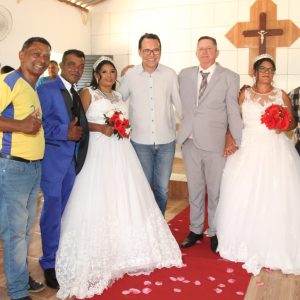 Deputado estadual Lúdio Cabral (PT) e Emídio de Souza ACDHAM, participaram da cerimônia de casamento