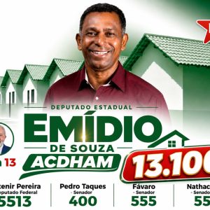 EMÍDIO DE SOUZA ACDHAM 13100 DEPUTADO ESTADUAL PT